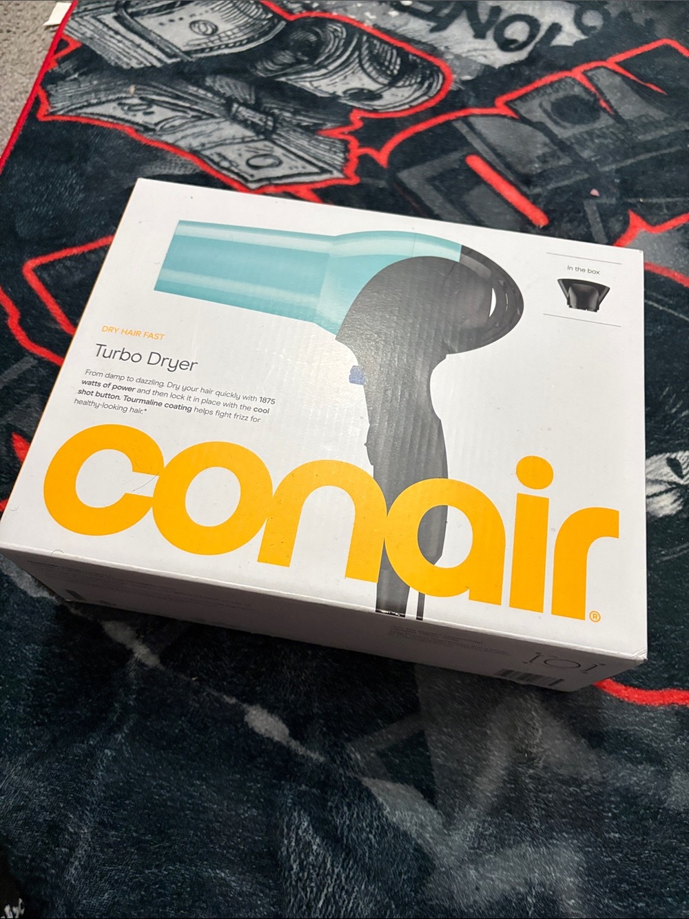 Turbo Dryer Hair Dryer - Black & Teal